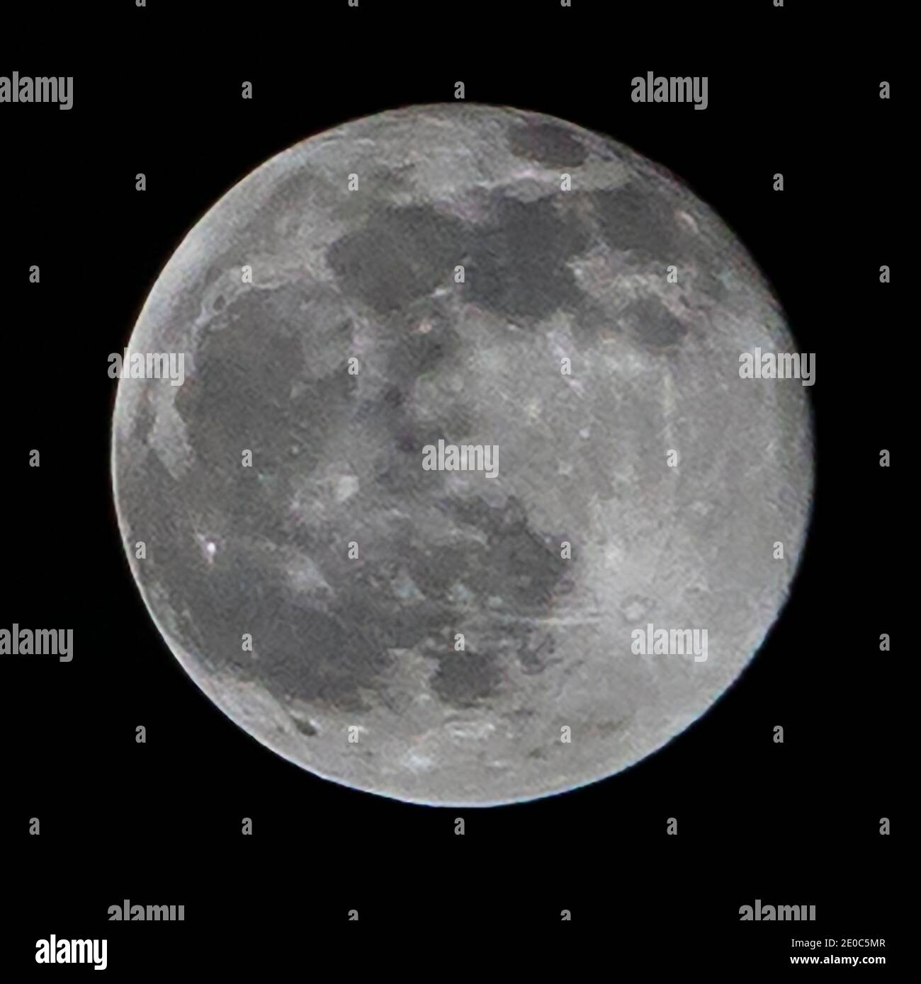 Luna piena d'argento Foto Stock
