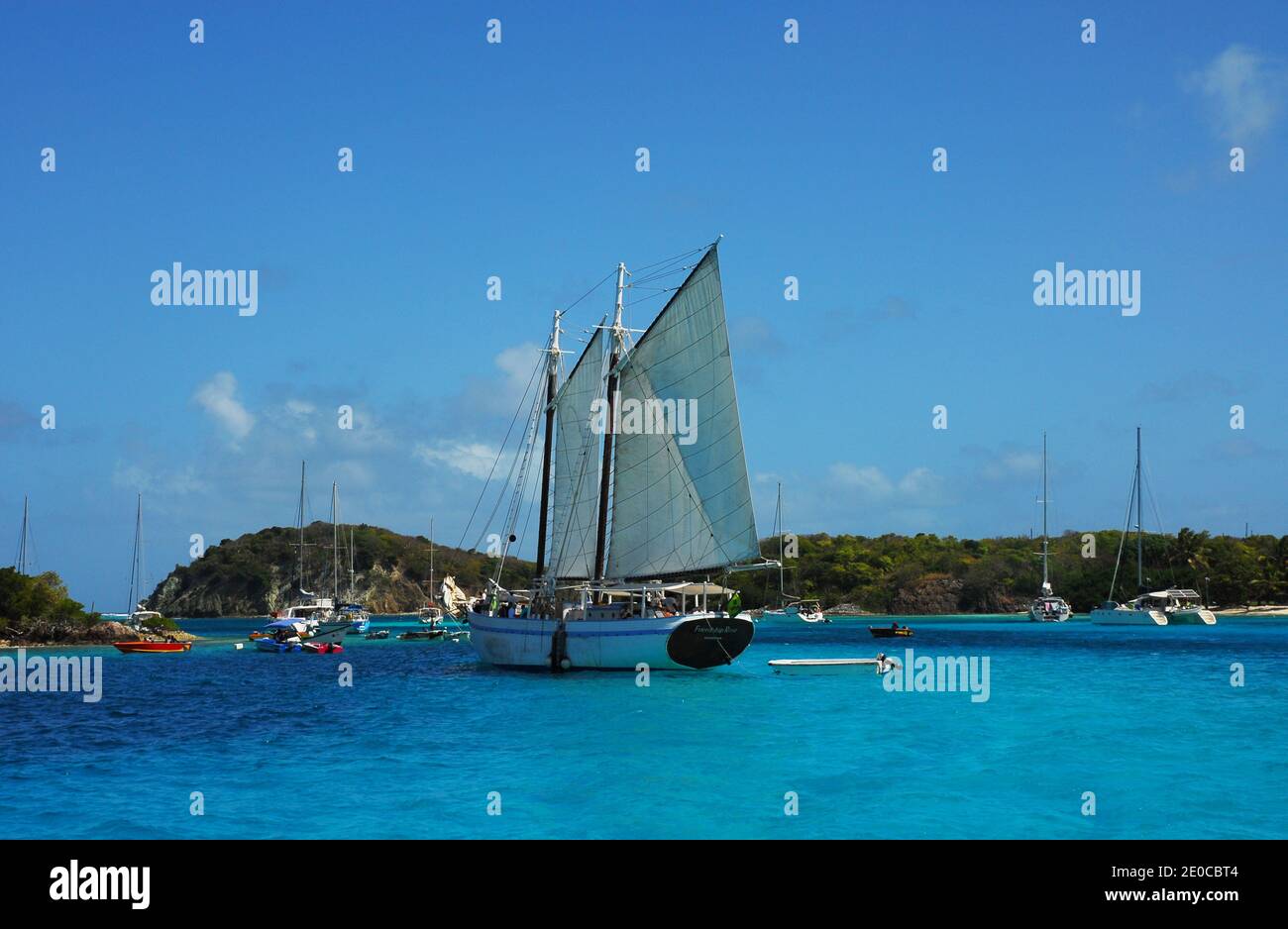 Caraibi: Isole Windward: Saint Vincent e Grenadine: Tobago Cays Foto Stock