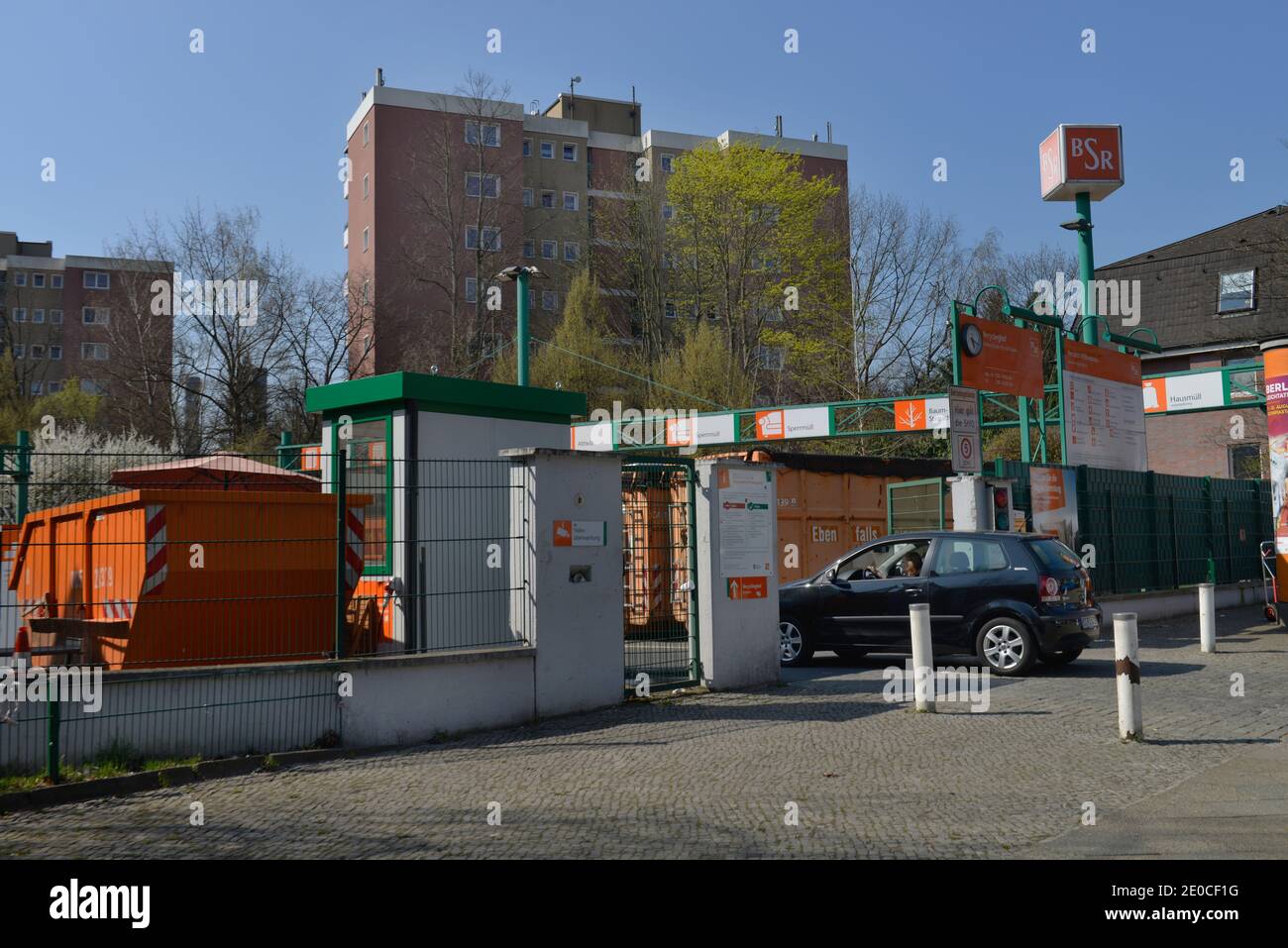 BSR Recyclinghof, Berliner Strasse, Wilmersdorf, Berlino, Deutschland Foto Stock