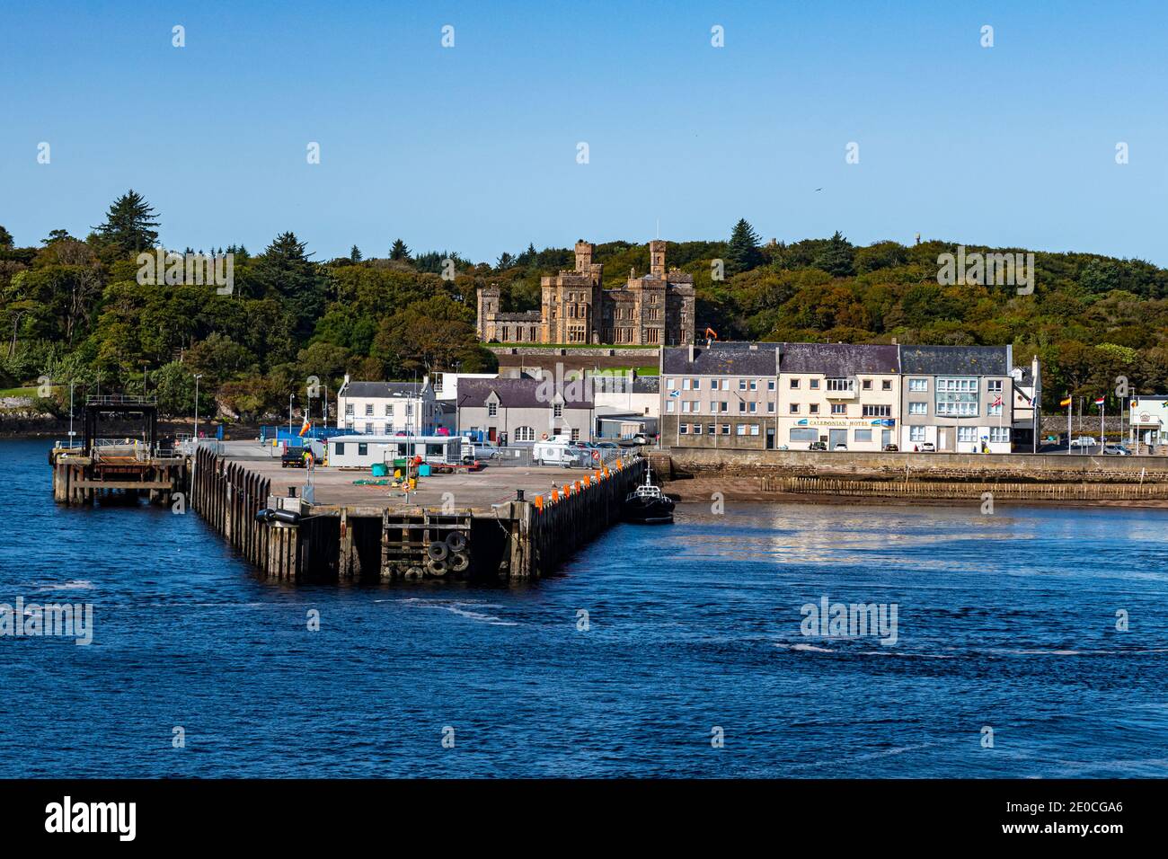Porto di Stornoway, Isola di Lewis, Ebridi esterne, Scozia, Regno Unito, Europa Foto Stock