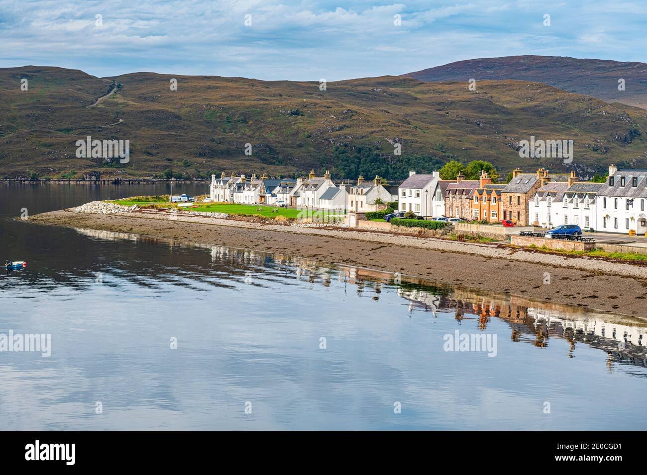 Città di Ullapool, Ross e Cromarty, Highlands, Scozia, Regno Unito, Europa Foto Stock