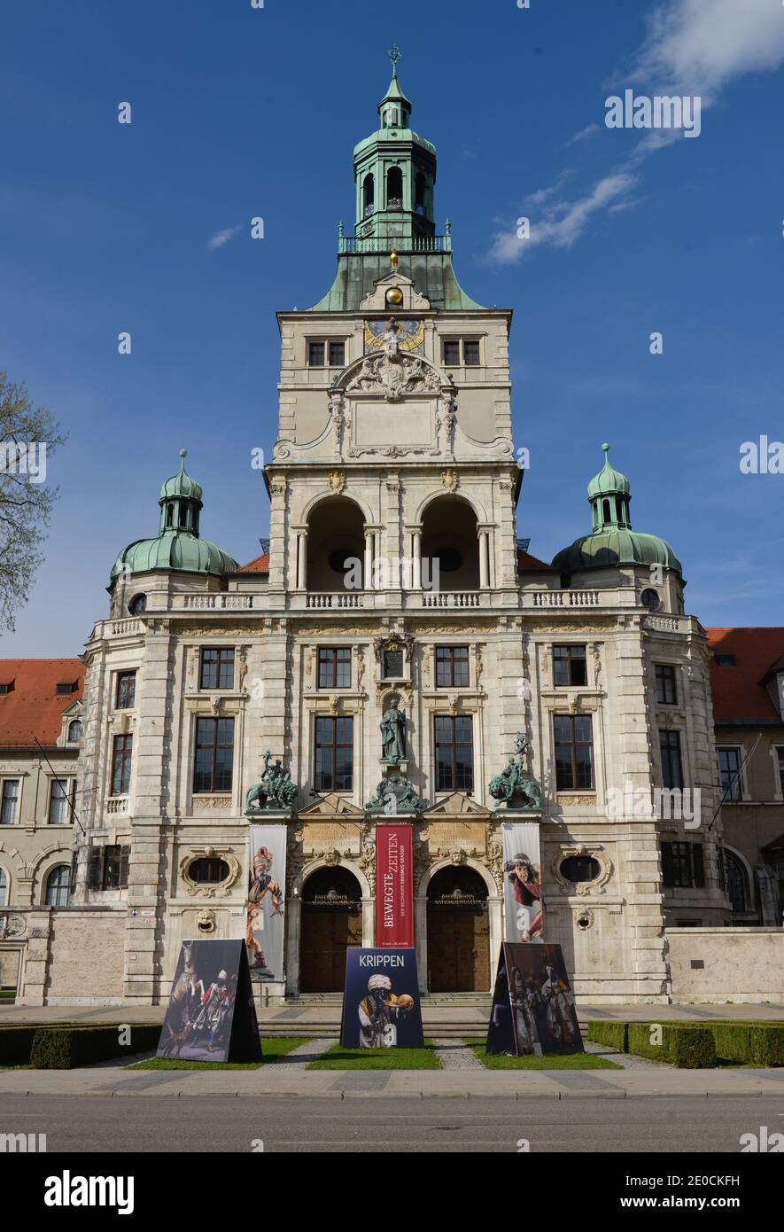 Bayerisches Nationalmuseum, Prinzregentenstrasse, Monaco di Baviera, Deutschland Foto Stock