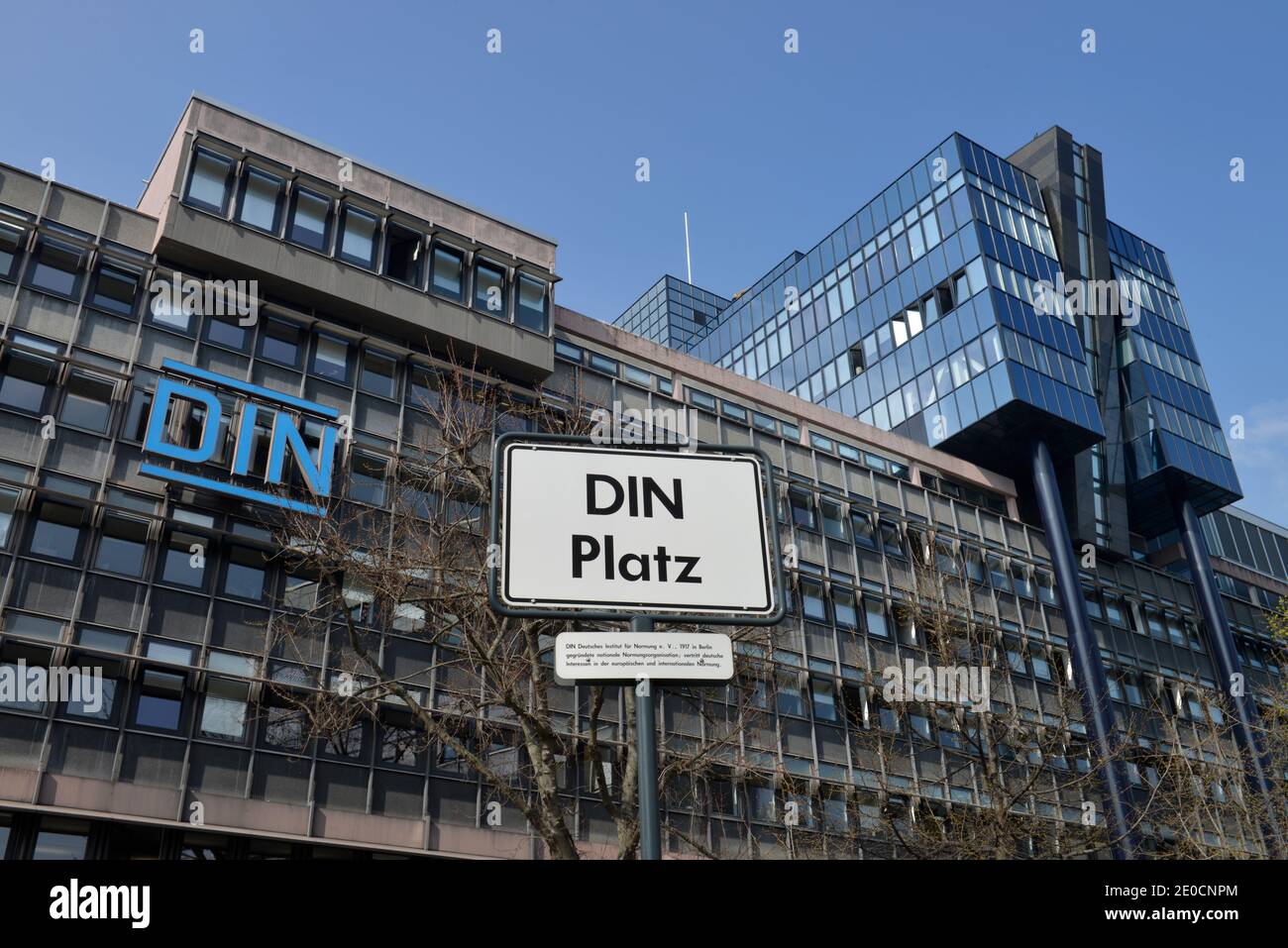 DIN, Burggrafenstrasse, il Tiergarten, nel quartiere Mitte di Berlino, Deutschland Foto Stock