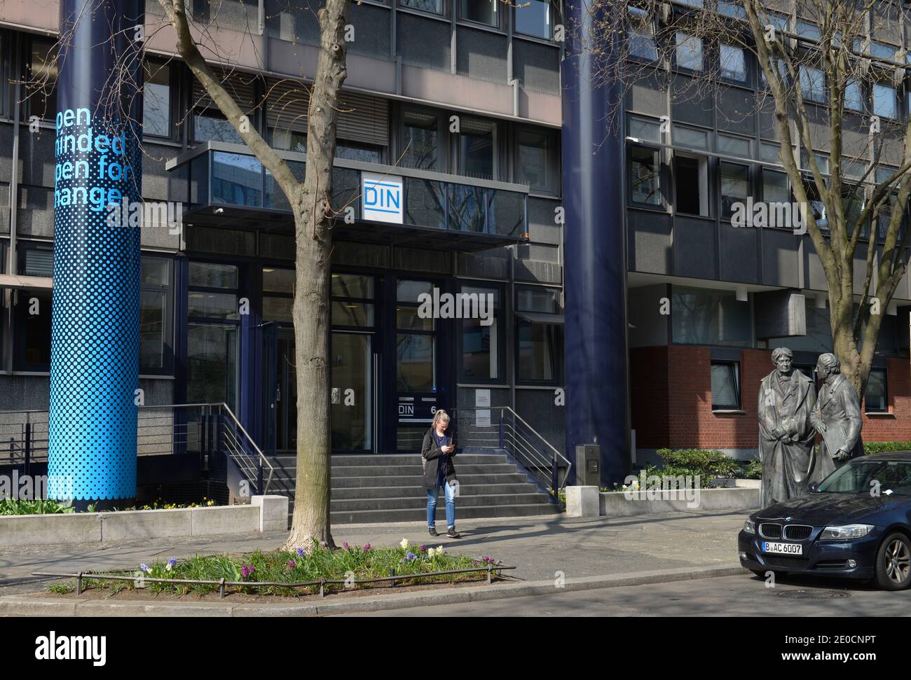 DIN, Burggrafenstrasse, il Tiergarten, nel quartiere Mitte di Berlino, Deutschland Foto Stock