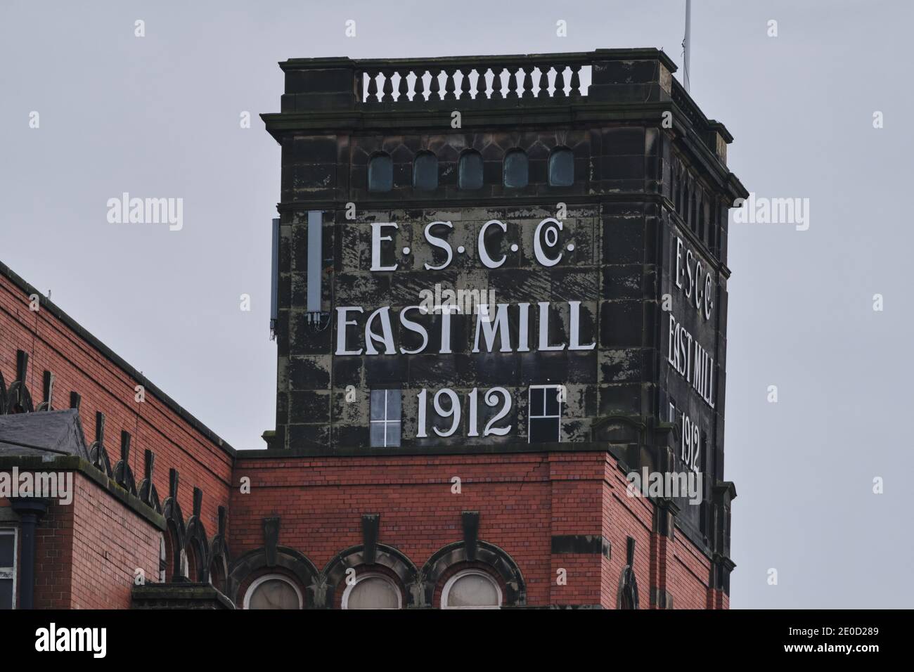 La torre, East Mill, Belper, Derbyshire Foto Stock