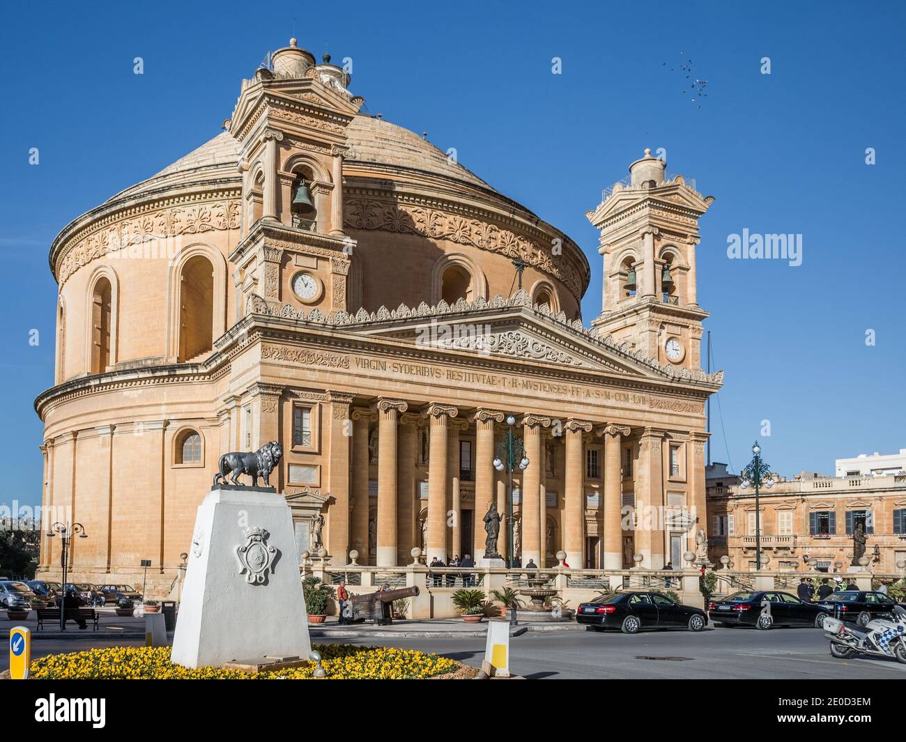 La cupola di Mosta, o rotonda di Santa Marija Assunta, Mosta, Malta, Europa Foto Stock