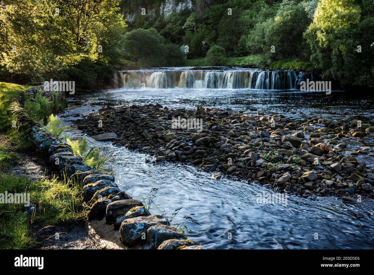 Wain Wath Force sul fiume Swale vicino a Keld, Swaledale, Yorkshire Dales National Park, Inghilterra Foto Stock