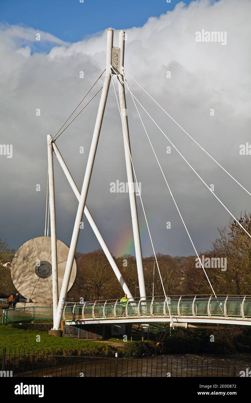 Millstone Bridge, Exeter Foto Stock