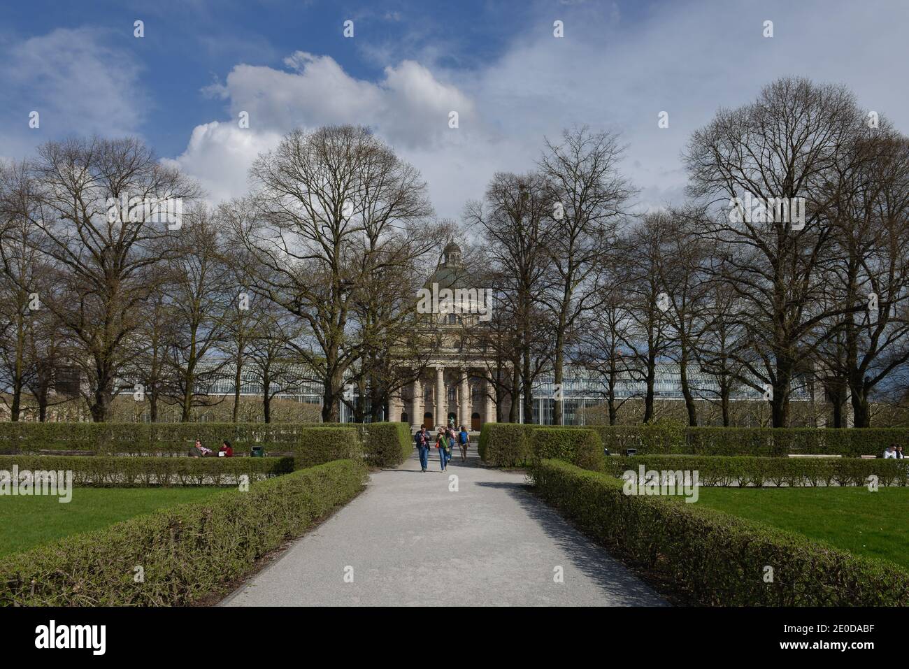 Hofgarten, Bayerische Staatskanzlei, Franz-Josef-Strauß-Ring, Muenchen, Bayern, Deutschland Foto Stock