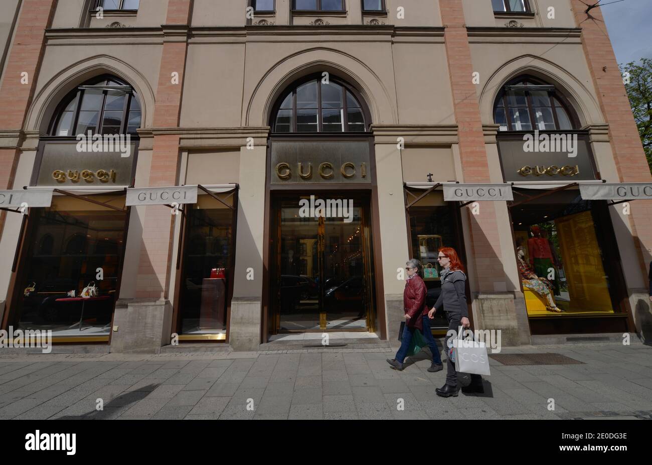 Gucci, Maximilianstrasse, Muenchen, Bayern, Deutschland Foto Stock
