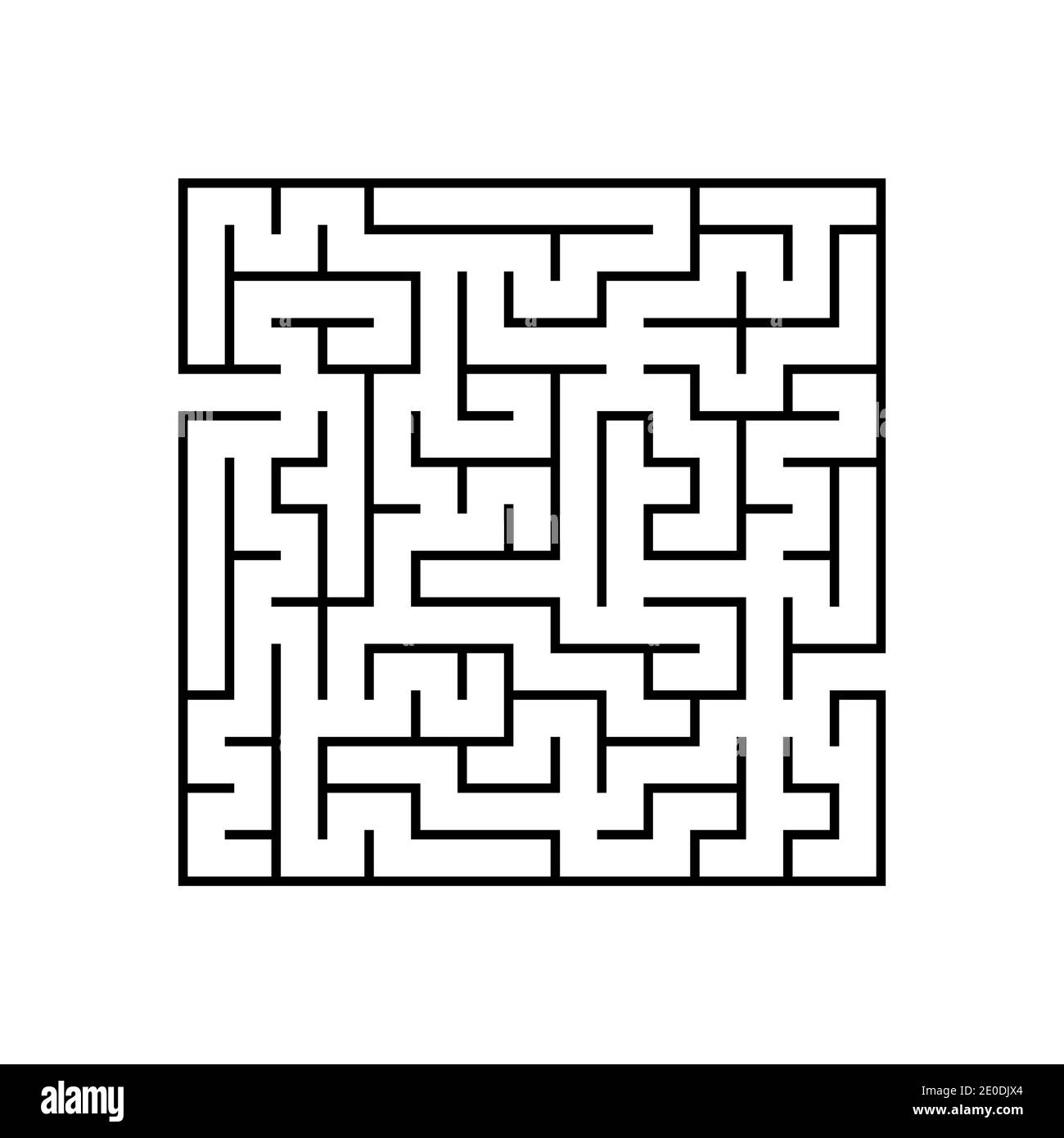 Labirinto astuto. Gioco educativo per bambini. Puzzle per bambini. Encoma labirinto. Trovare il percorso giusto. Illustrazione vettoriale. Illustrazione Vettoriale