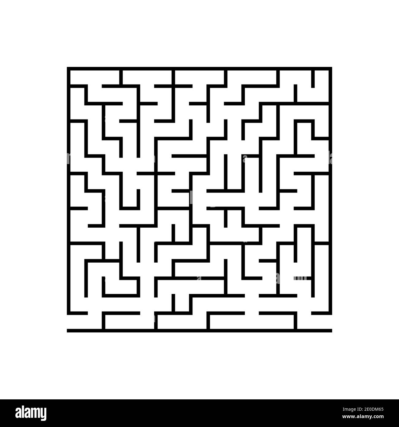 Labirinto astuto. Gioco educativo per bambini. Puzzle per bambini. Encoma labirinto. Trovare il percorso giusto. Illustrazione vettoriale. Illustrazione Vettoriale