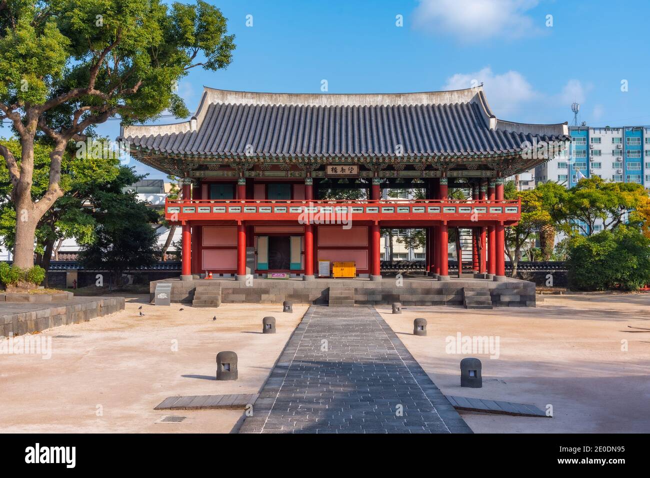 Gwandeokjeong complesso storico nel centro della città di Jeju, Repubblica di Corea Foto Stock