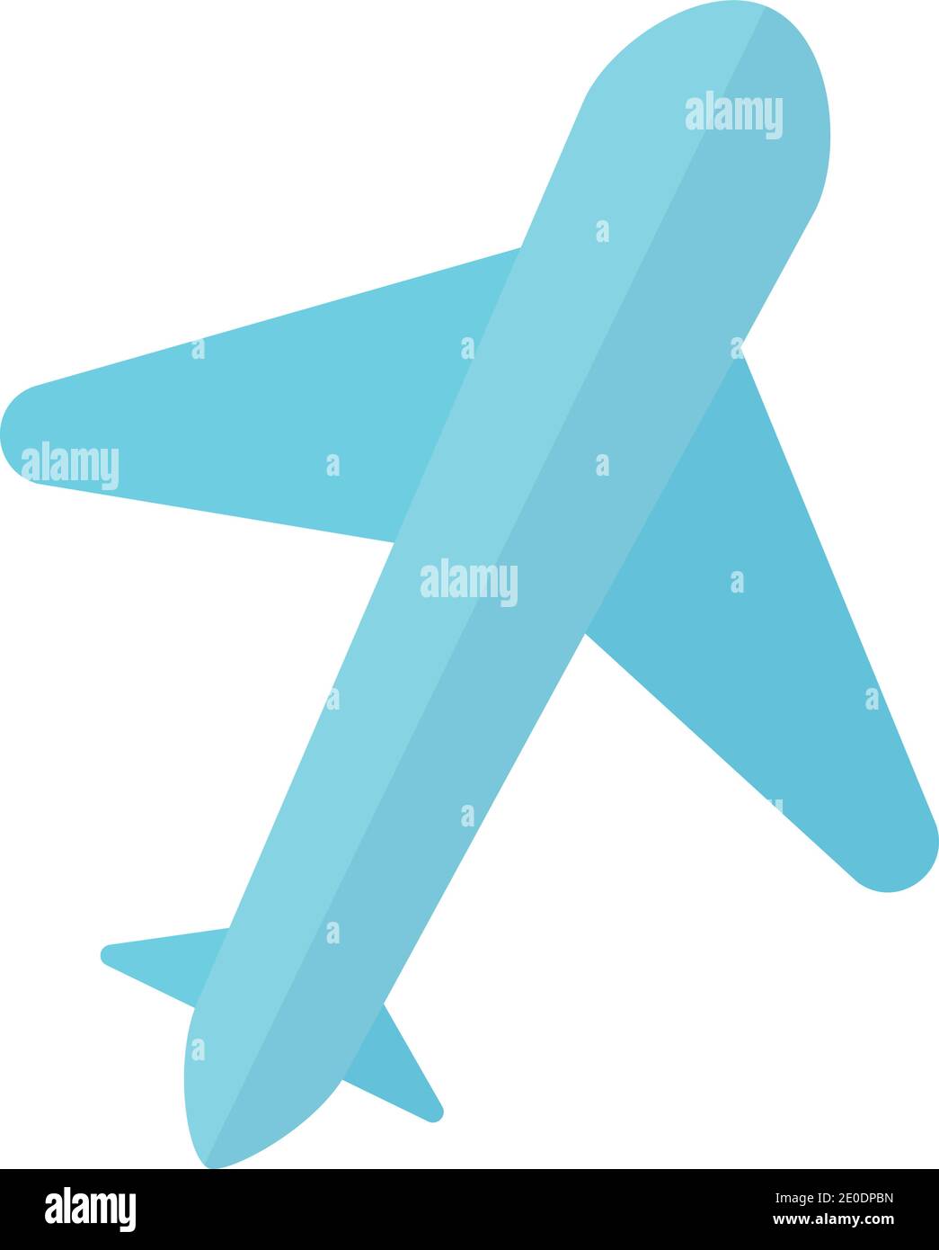 aereo di colore blu Illustrazione Vettoriale