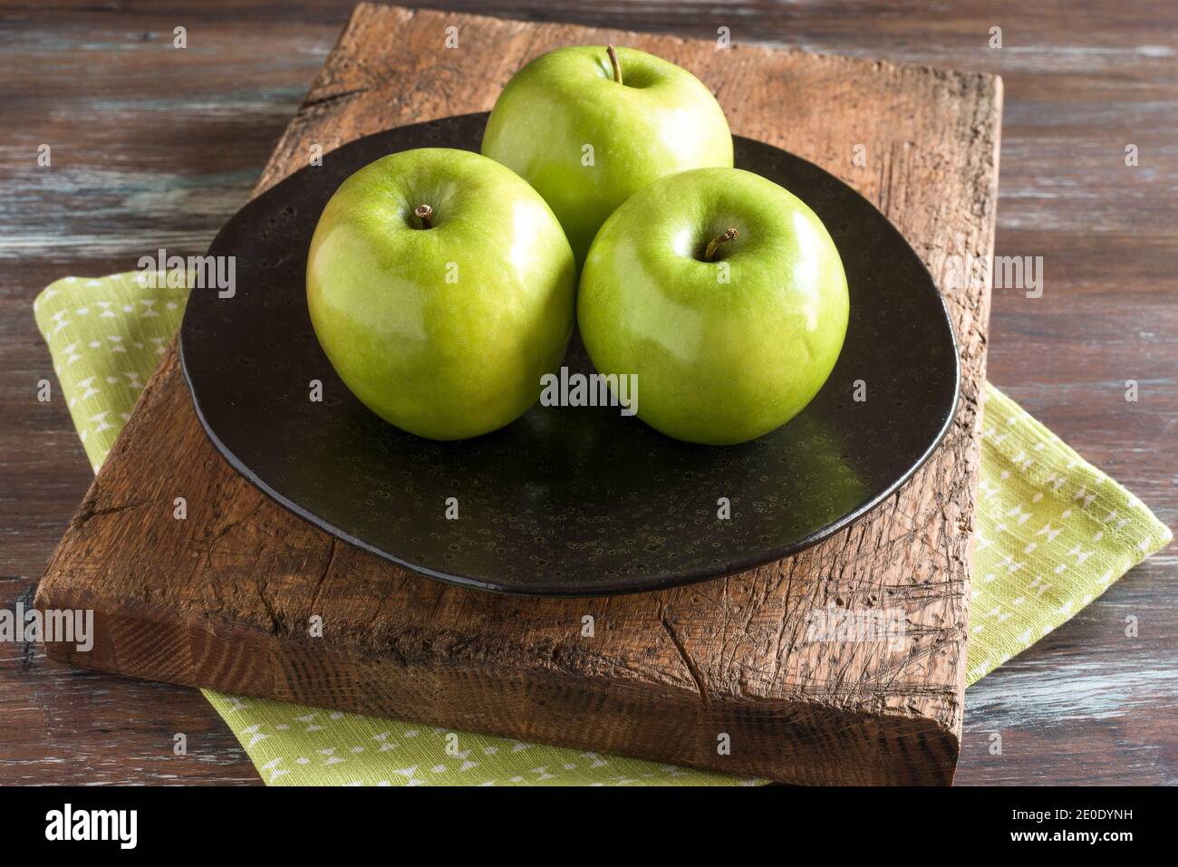 Le mele Granny Smith Foto Stock