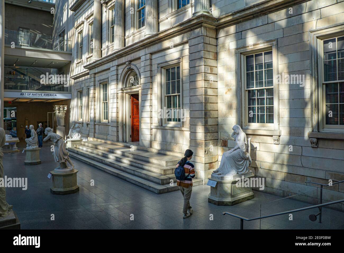 The Branch Bank of the United States, American Wing, Metropolitan Museum of Art, New York City, New York, USA Foto Stock