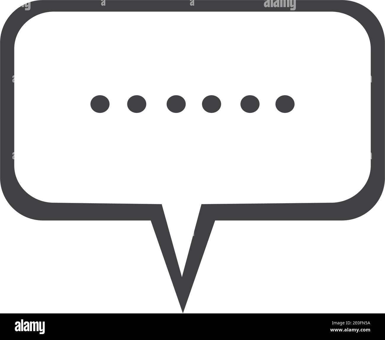 Fumetti di chat disegno di illustrazione di icona di vettore, bolla di conversazione e di chat Icone Imposta vettore Illustrazione Vettoriale