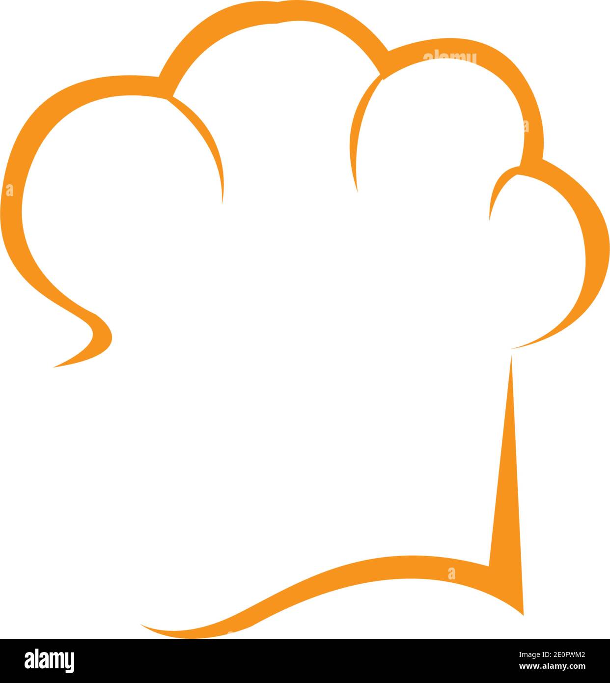 Hat chef modello logo illustrazione vettoriale Illustrazione Vettoriale