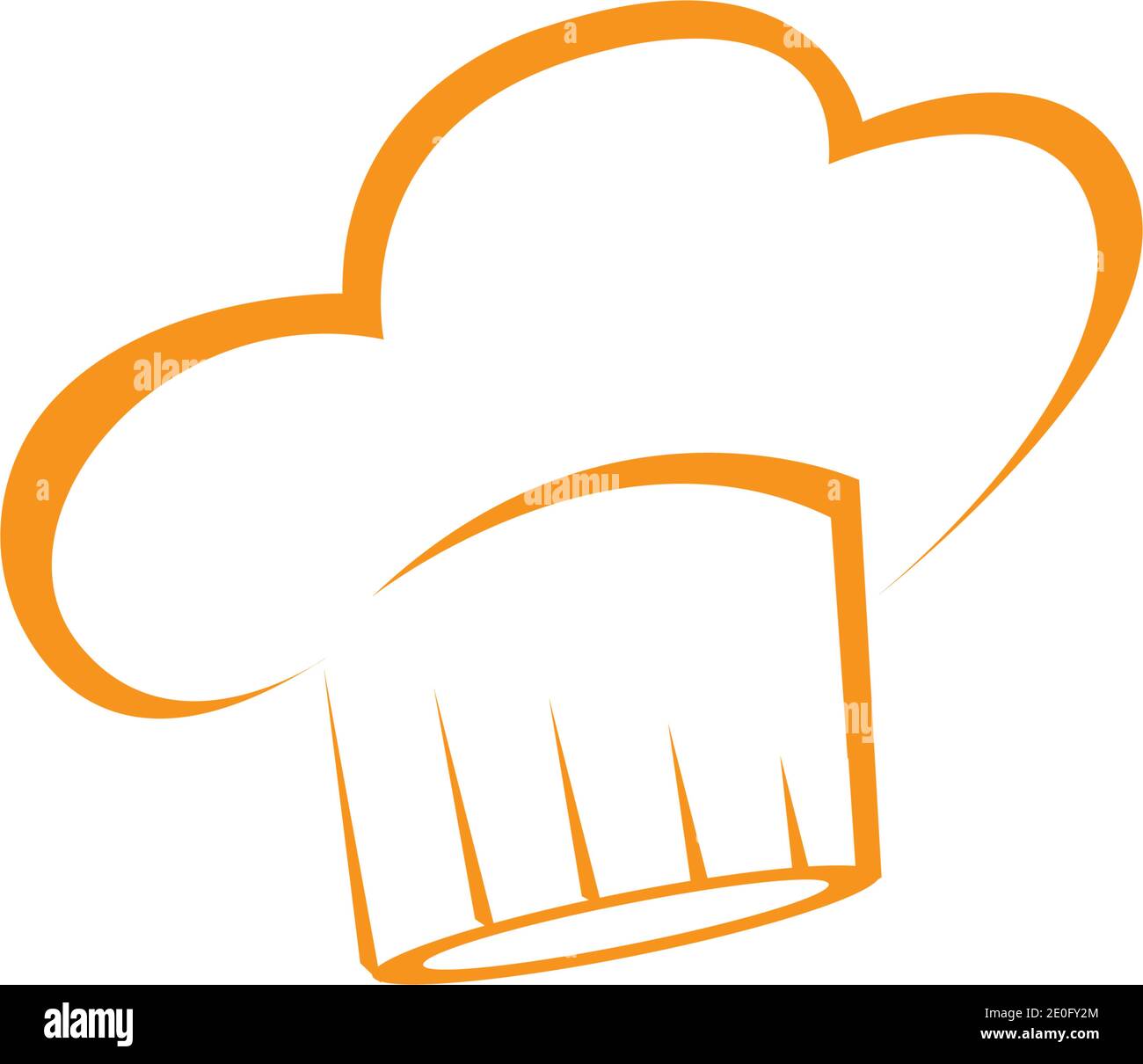 Hat chef modello logo illustrazione vettoriale Illustrazione Vettoriale