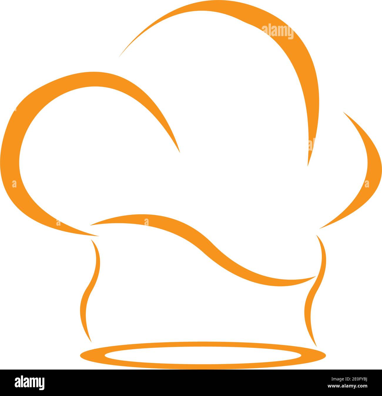 Hat chef modello logo illustrazione vettoriale Illustrazione Vettoriale