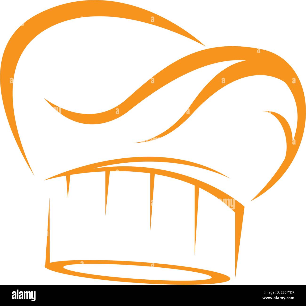 Hat chef modello logo illustrazione vettoriale Illustrazione Vettoriale