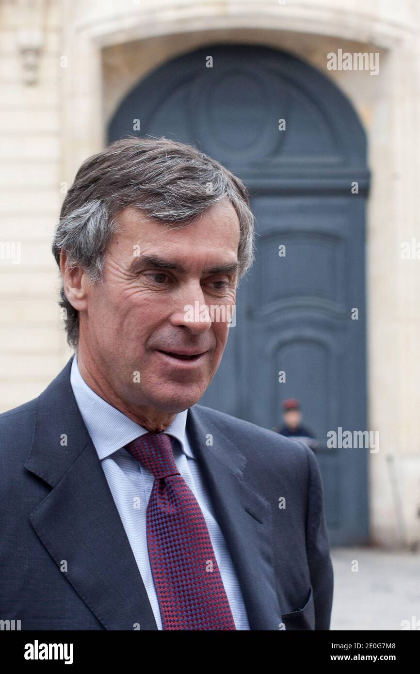 Jerome Cahuzac, ministro francese del bilancio, è stato ritratto all'Hotel de Matignon, a Parigi, in Francia, il 13 giugno 2012. Foto di Stephane Lemouton/ABACAPRESS.COM. Foto Stock