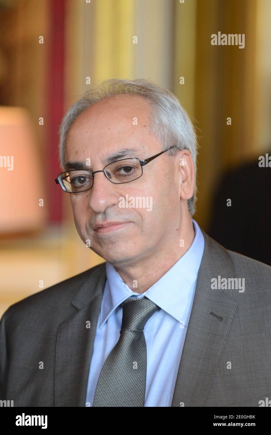 Il nuovo presidente del Consiglio nazionale siriano Abdel Basset Sayda ha visto il 29 giugno 2012 presso la sede del Ministero degli Esteri francese, a Quai d'Orsay, a Parigi. Foto di Ammar Abd Rabbo/ABACAPRESS.COM Foto Stock