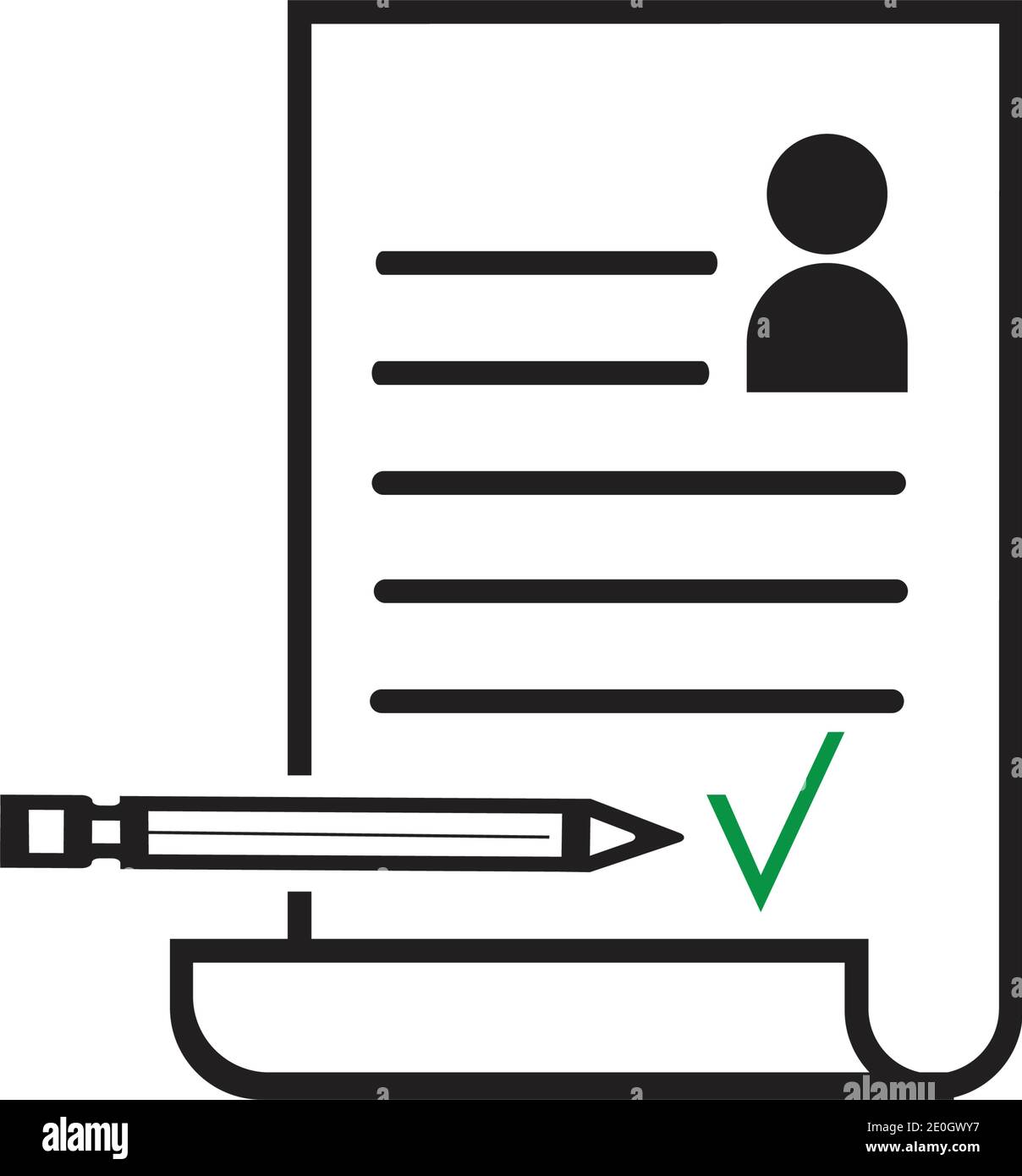 Icona documenti illustrazione vettoriale disegno piatto Illustrazione Vettoriale