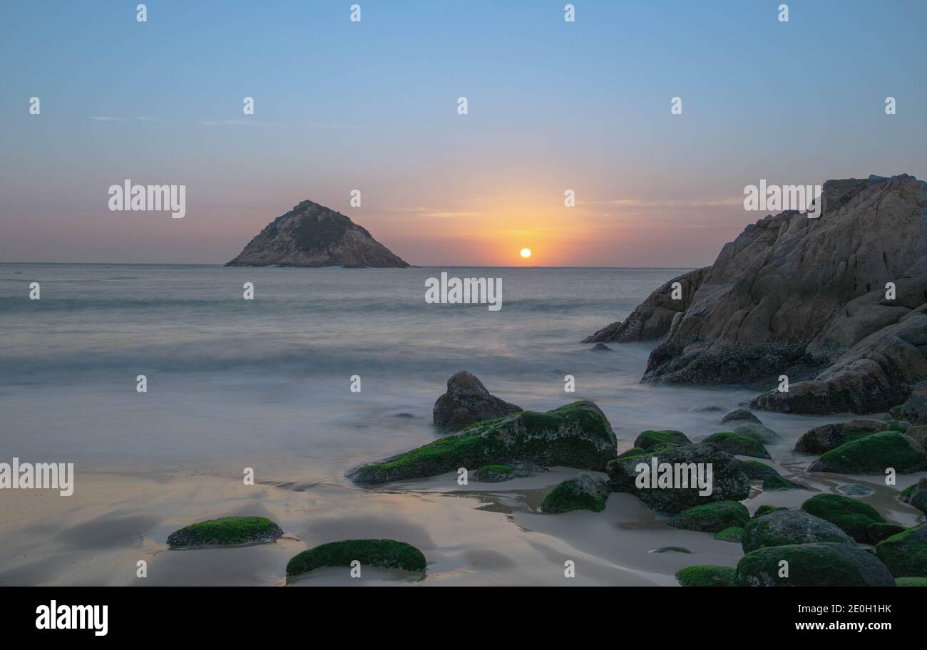 Alba a Shek o - Hong Kong Foto Stock