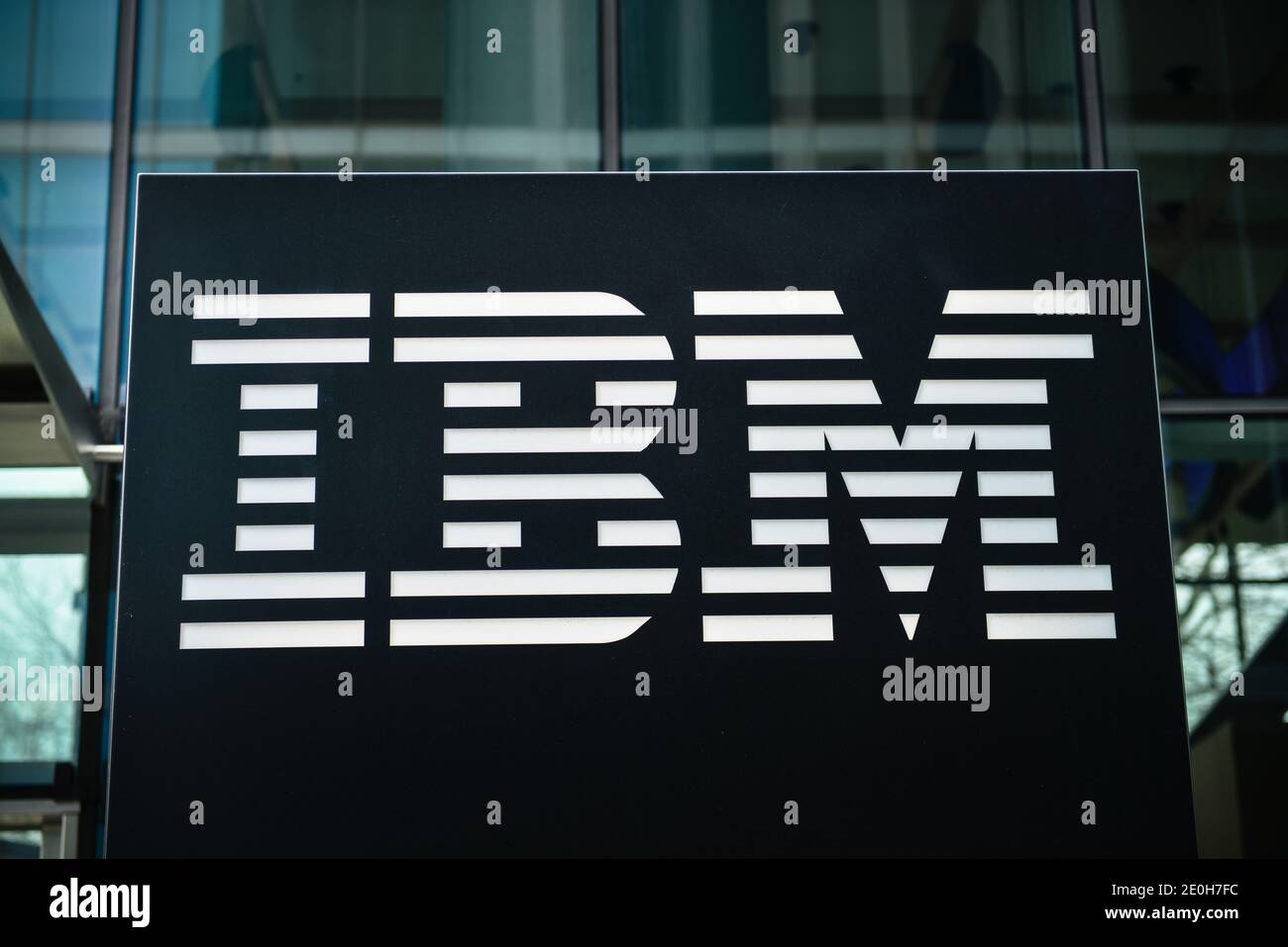 IBM Watson IoT Centro, Mies-van-der-Rohe-Strasse, Schwabing, Monaco di Baviera, Deutschland Foto Stock