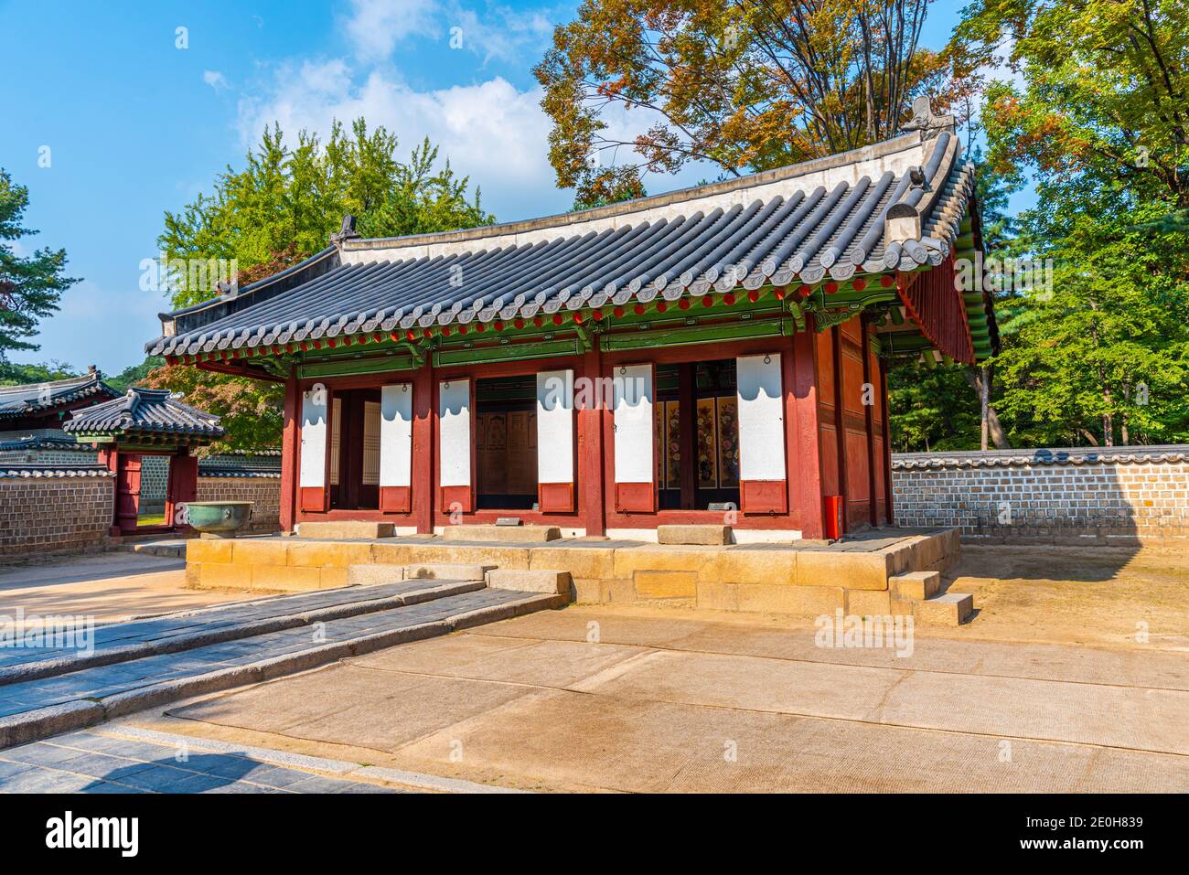 Santuario di Jongmyo a Seoul, Repubblica di Corea Foto Stock