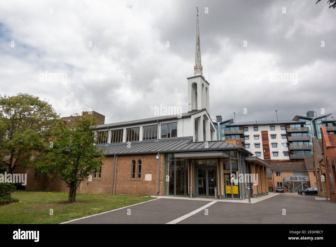 St Mary's Church, chiesa parrocchiale conservativa evangelica d'Inghilterra, Maidenhead, Berkshire, Regno Unito. Foto Stock