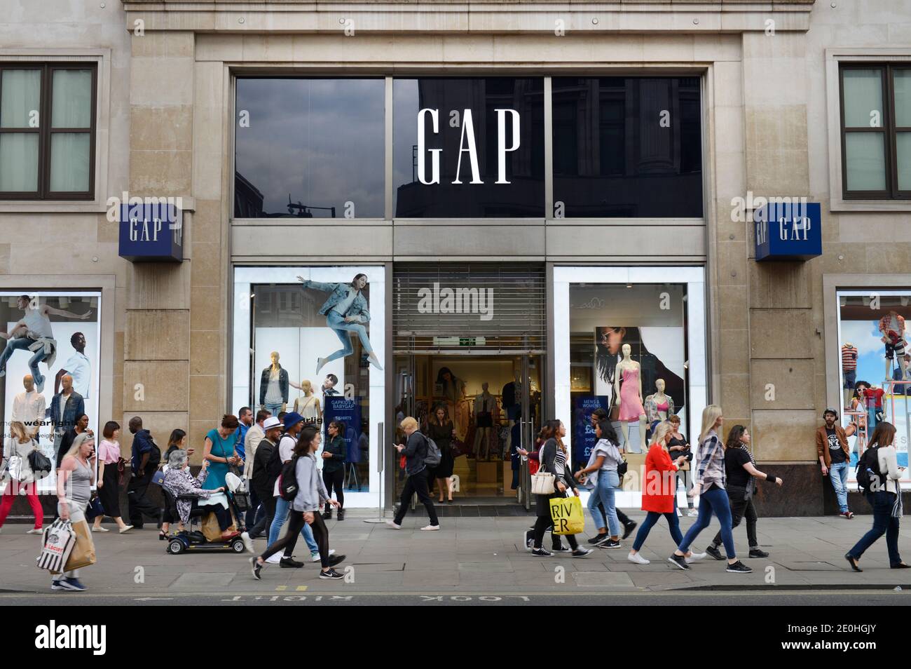 GAP, Oxford Street, Londra, Inghilterra, Grossbritannien Foto Stock