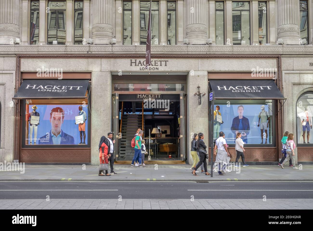 Hackett, Regent St, Londra, Inghilterra, Grossbritannien Foto Stock