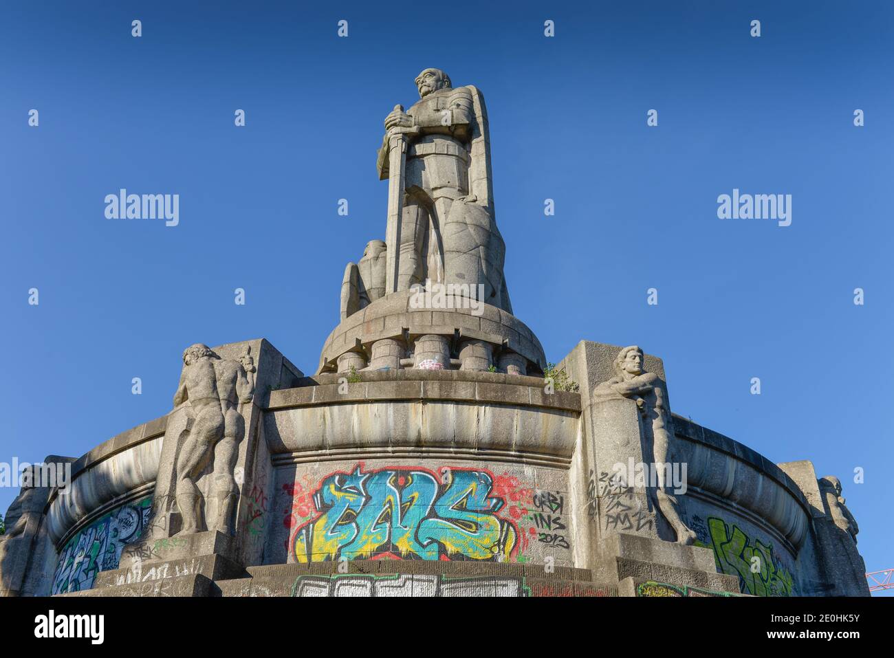 Bismarck-Denkmal, Seewartenstrasse, Neustadt, Amburgo, Deutschland Foto Stock