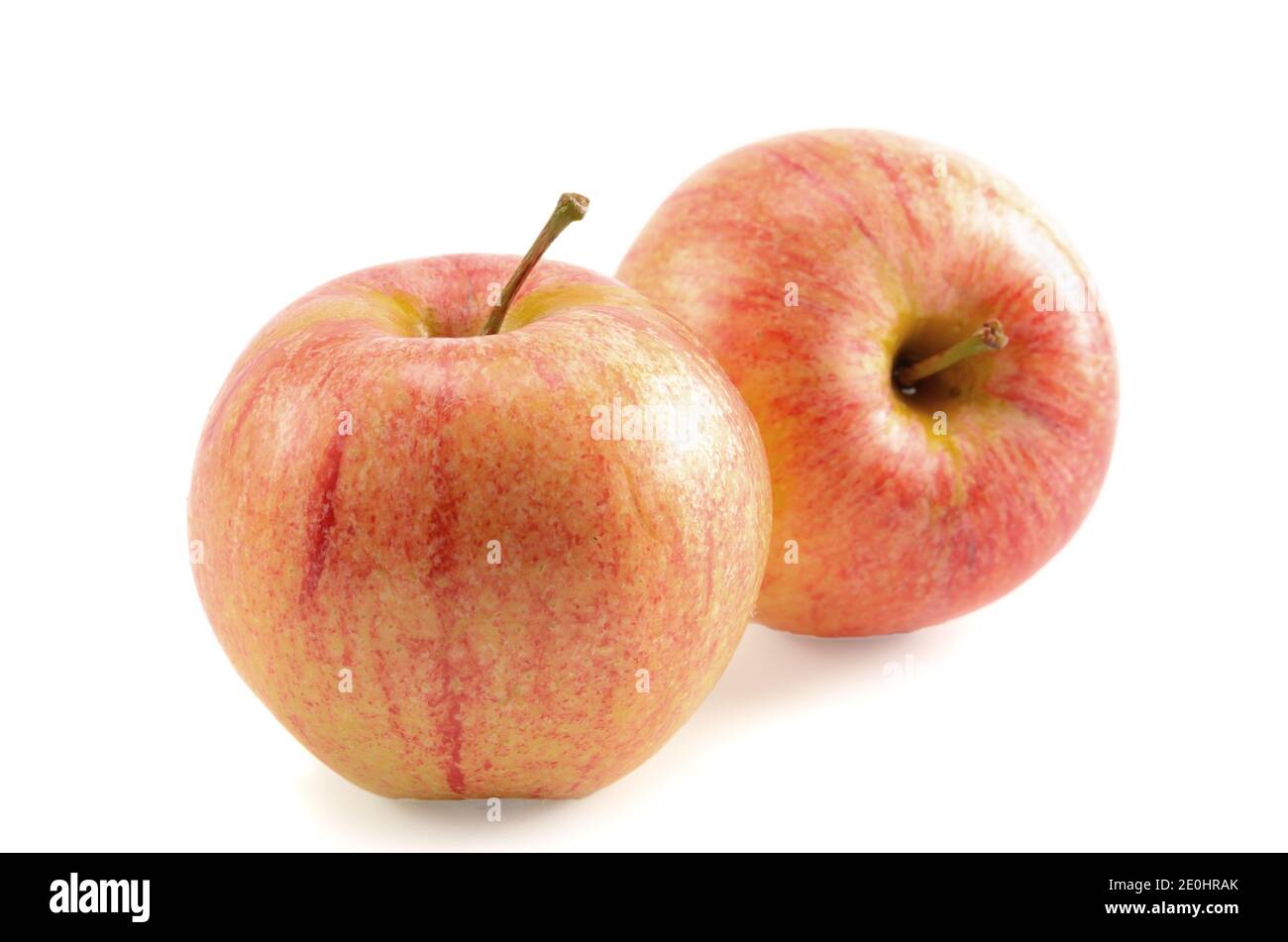 frutta di mele su sfondo bianco, vuoto per le vostre manipolazioni fotografiche Foto Stock