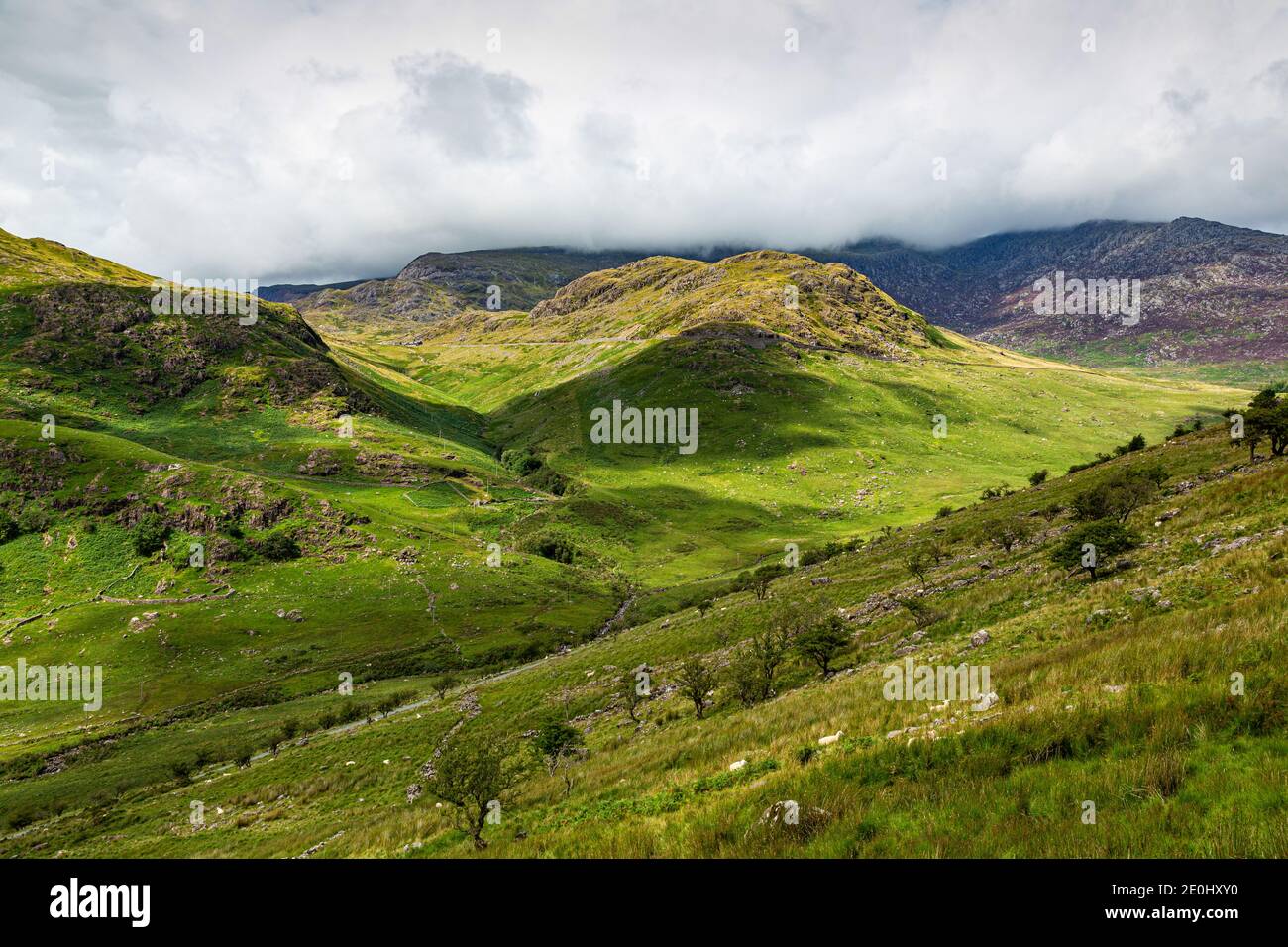 Llanberis, Snowdonia, Gwynedd, Galles del Nord Foto Stock
