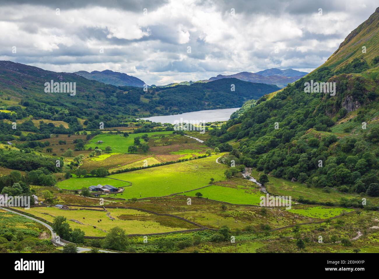 Llanberis, Snowdonia, Gwynedd, Galles del Nord Foto Stock