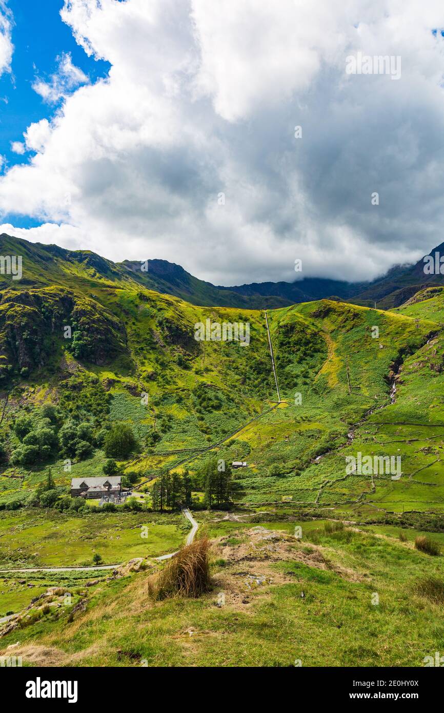 Llanberis, Snowdonia, Gwynedd, Galles del Nord Foto Stock