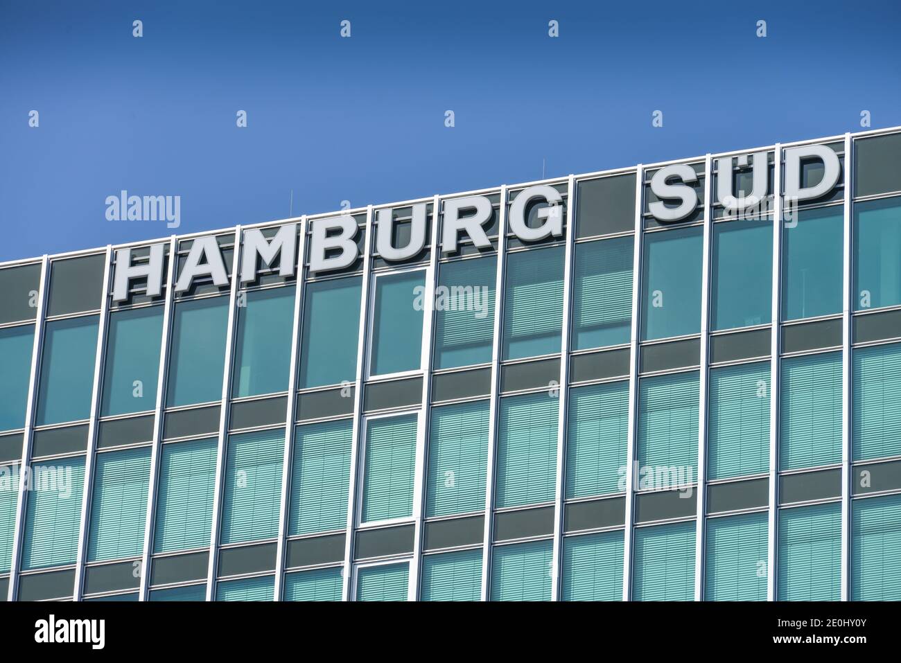 Reederei Hamburg Sued, Willy-Brandt-Strasse, Amburgo, Deutschland Foto Stock