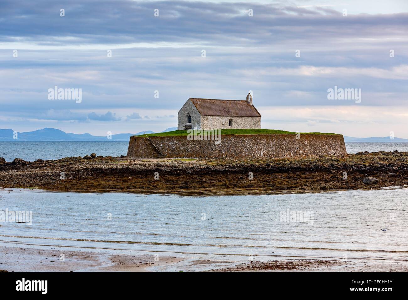 St cwyfans chiesa Anglesey Foto Stock