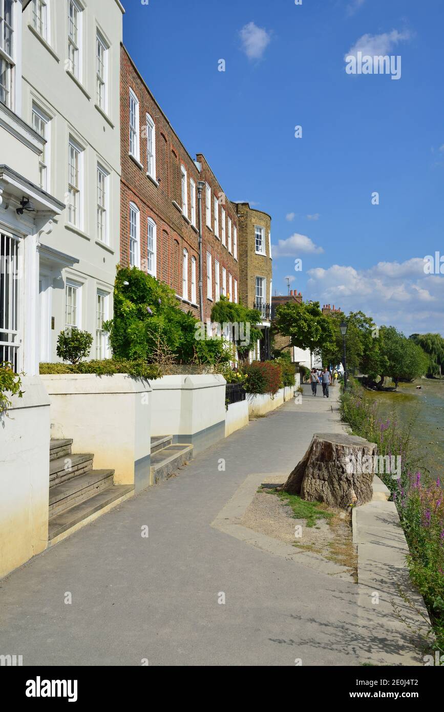 Tamigi, Kew, West London, Regno Unito Foto Stock