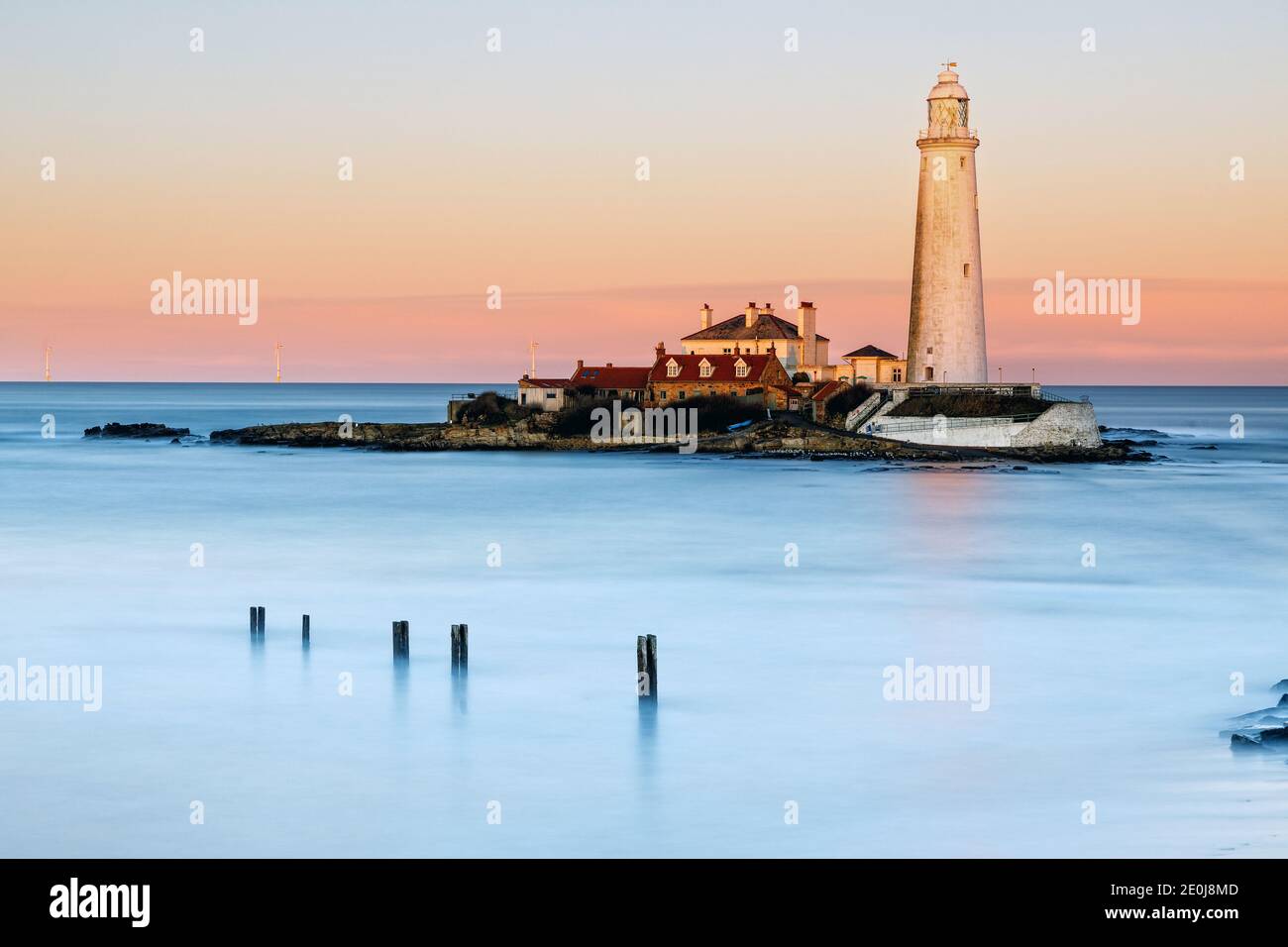 ST. Mary's al tramonto Foto Stock