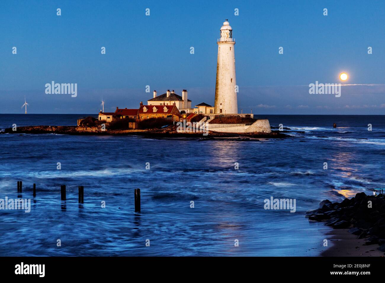 ST. Mary's al tramonto Foto Stock