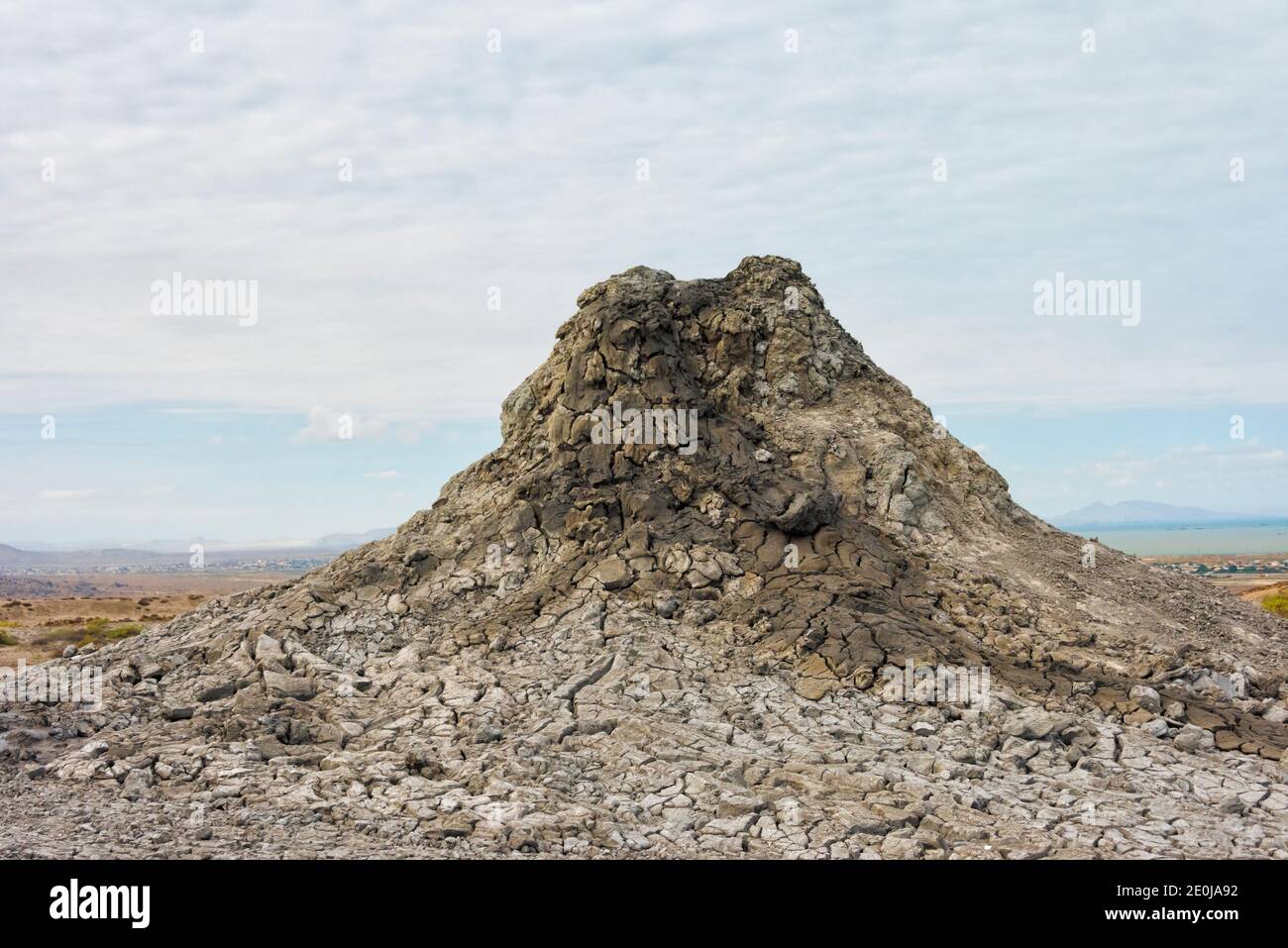 Il vulcano di fango, Gobustan, Azerbaigian Foto Stock