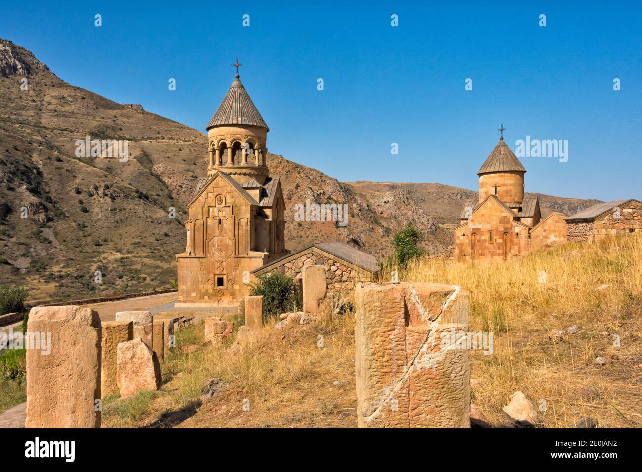 Monastero di Noravank, Valle di Amaghu, Provincia di Vayots Dzor, Armenia Foto Stock