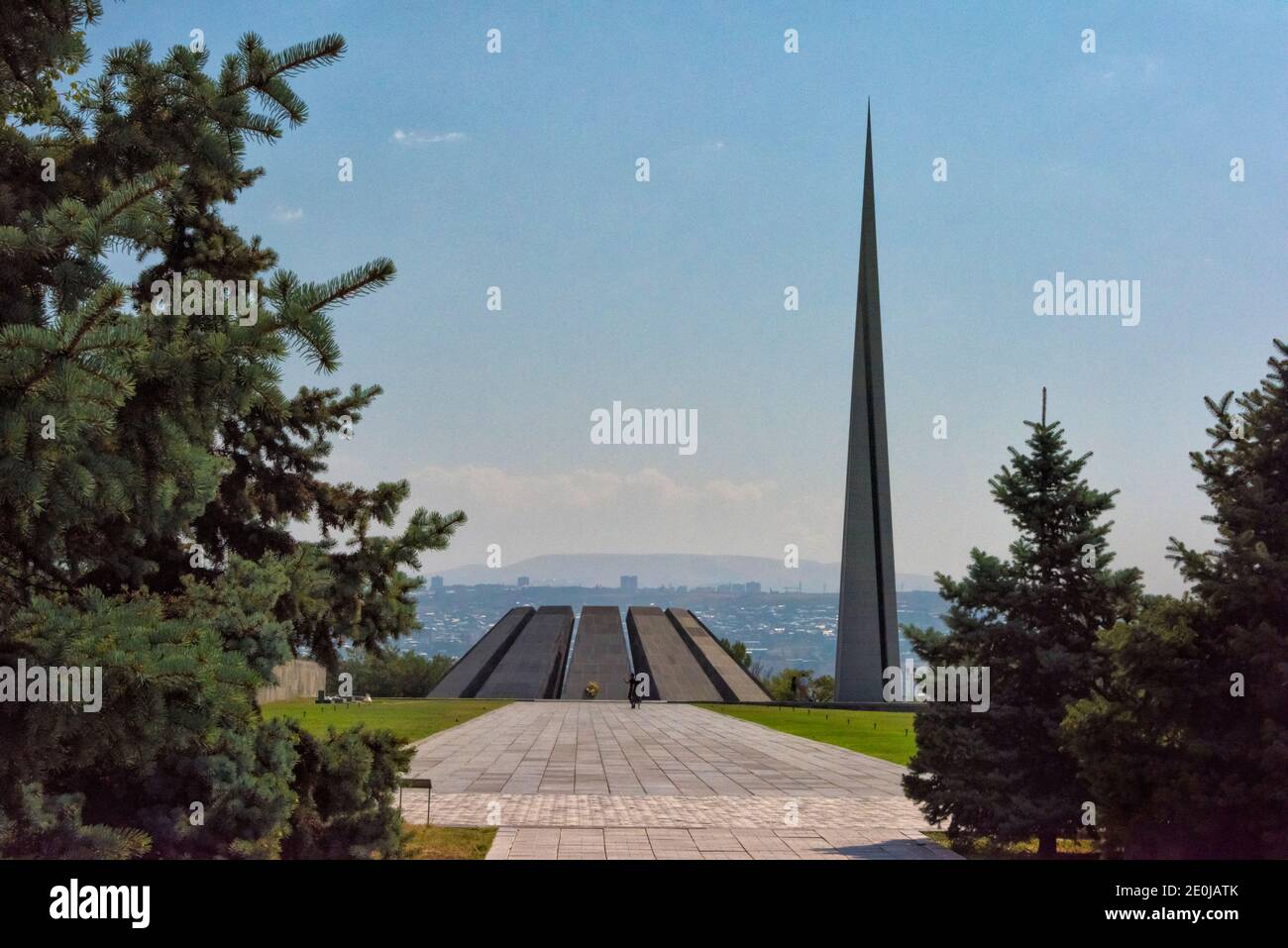 Tsitsernakaberd, complesso armeno del memoriale del genocidio, Yerevan, Armenia Foto Stock