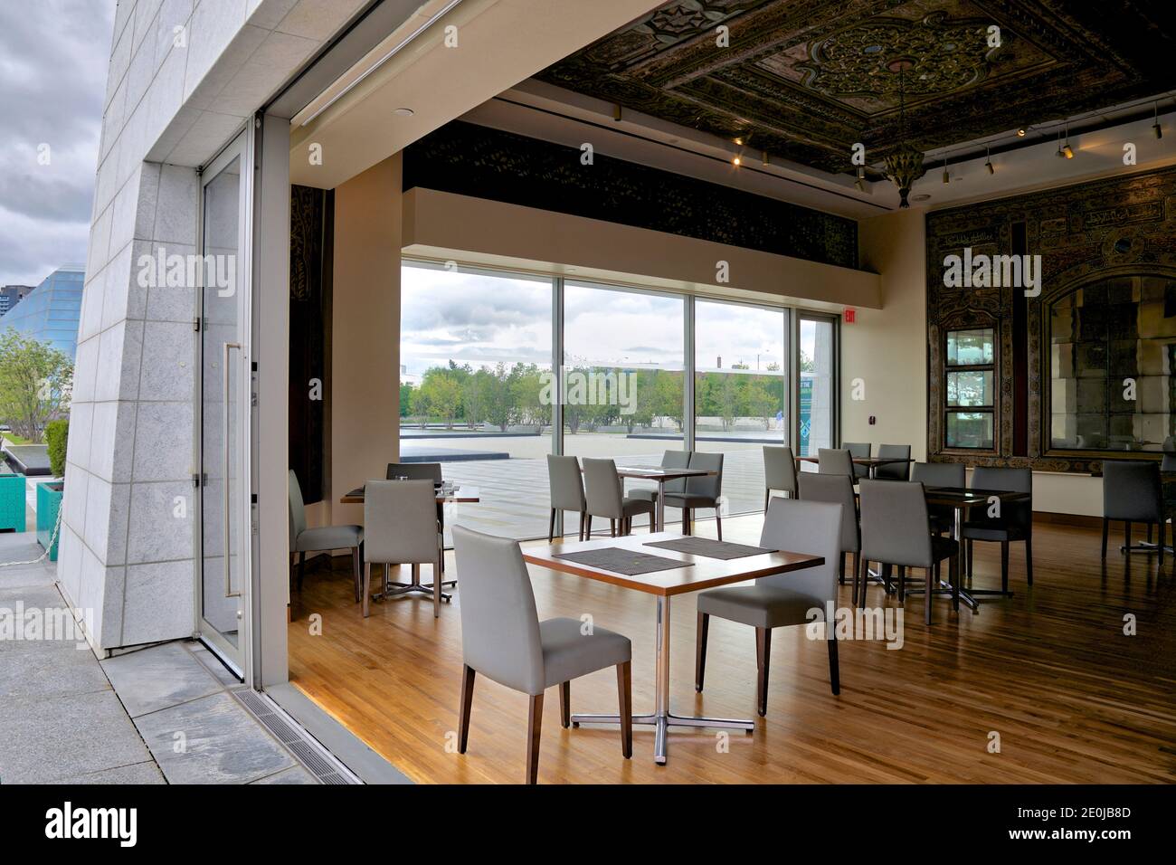 L'interno del ristorante con la cultura persiana Foto Stock