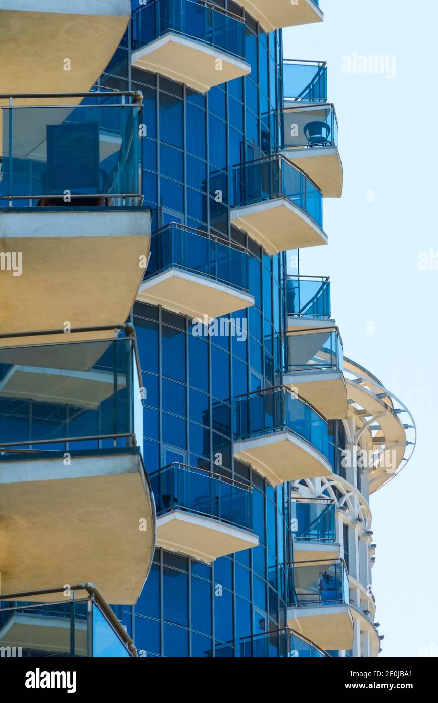 Moderno edificio di appartamenti, Batumi, Georgia Foto Stock