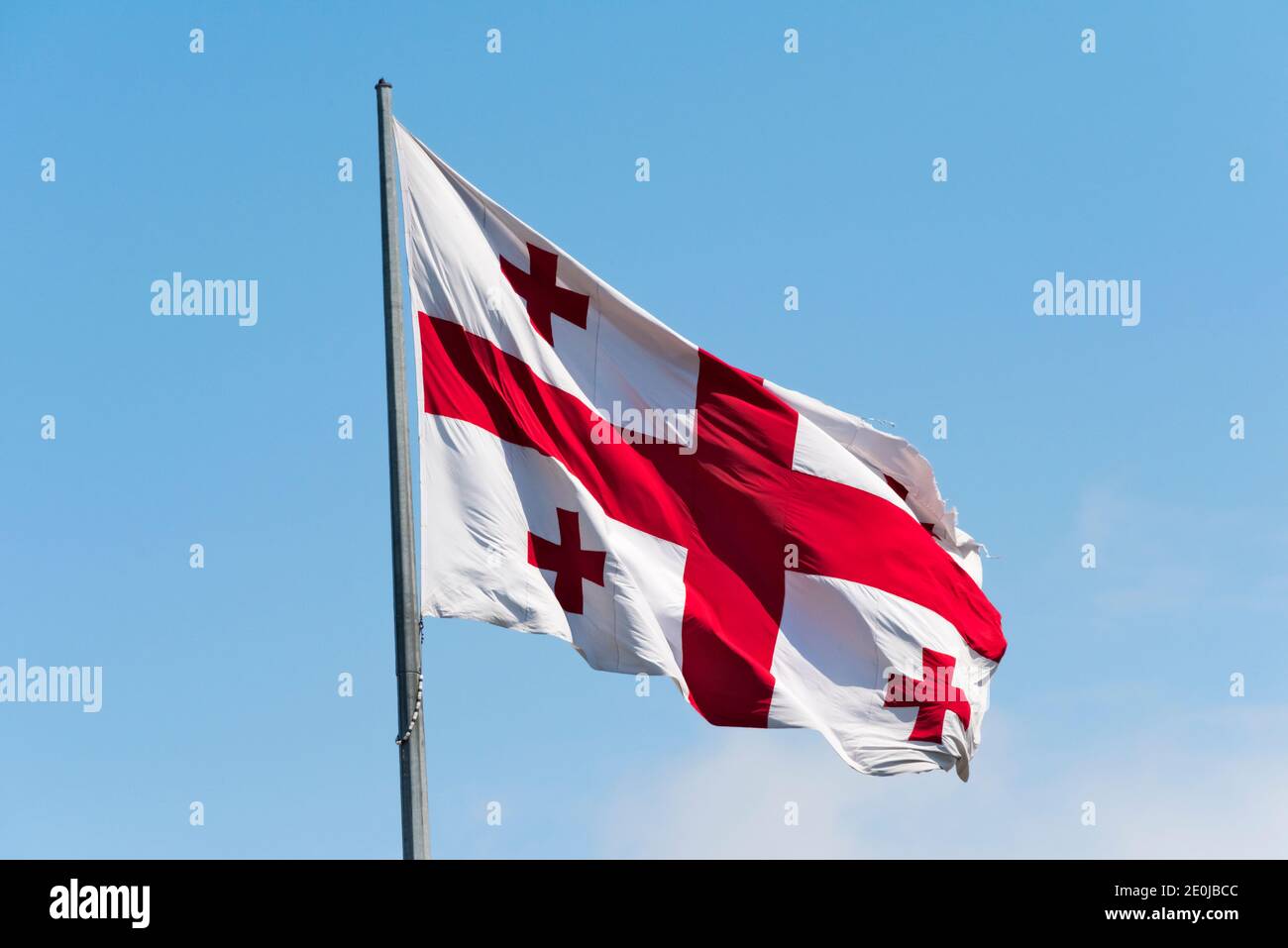 Bandiera di Batumi, Georgia Foto Stock